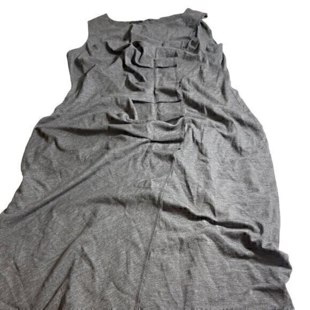 Lafayette 148 NY Womens Formed Sheath Dress Grey Sz M Elegant Back Zippe…